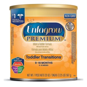 Enfagrow Premium Toddler Transitions Formula Powder 20 & 28 Oz