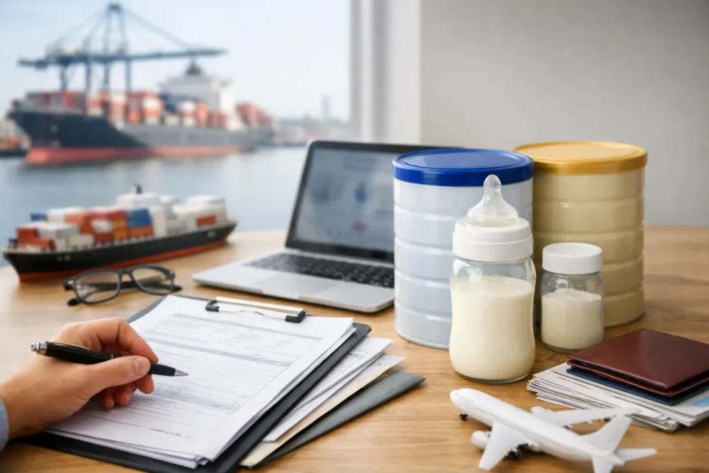 Export Documents for Infant Formula Orders